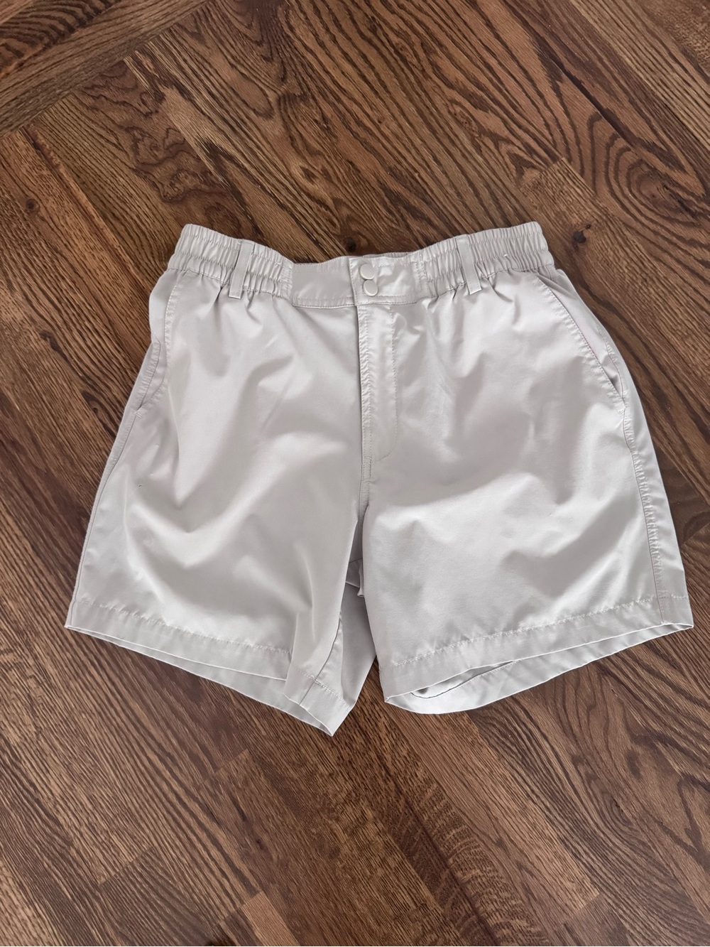 BURLEBO khaki Elastic Shorts